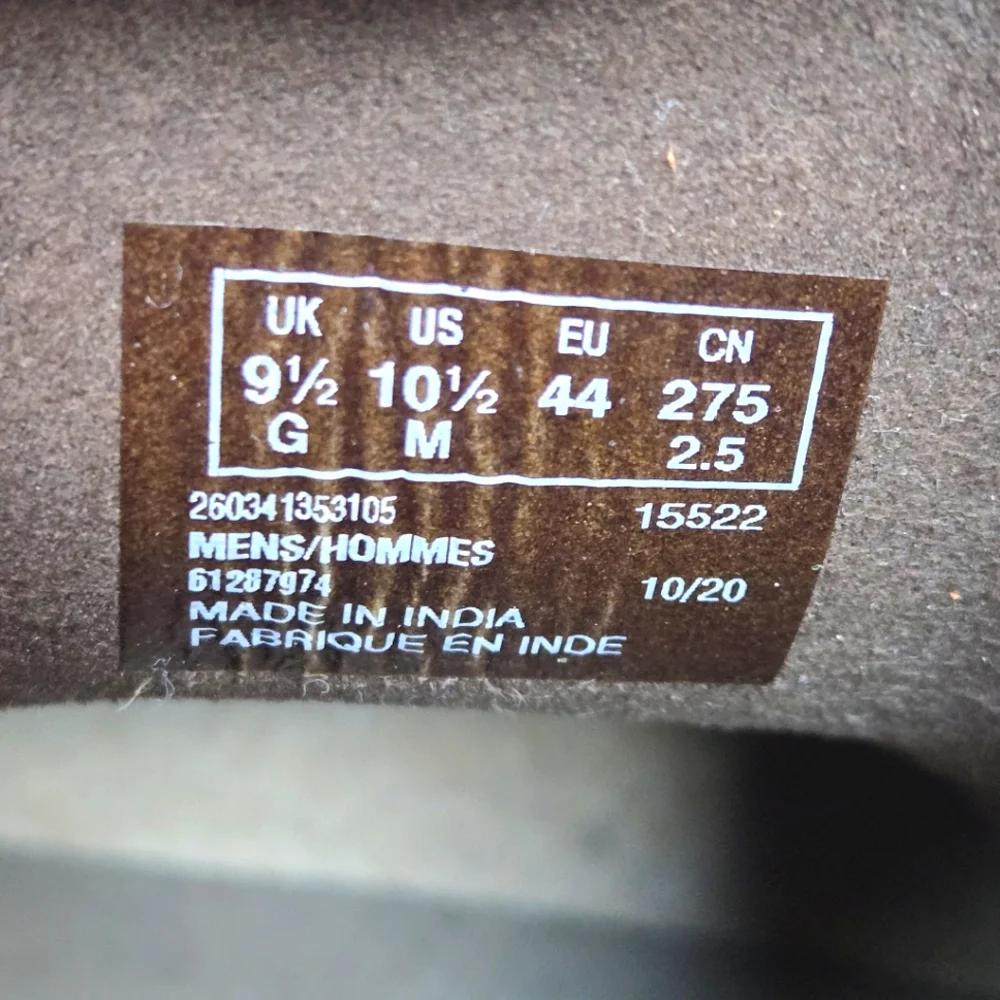 Clarks Mens Size 10.5 Wide Chukka Desert Boots Brown Leather Boot 2 Eye 15522